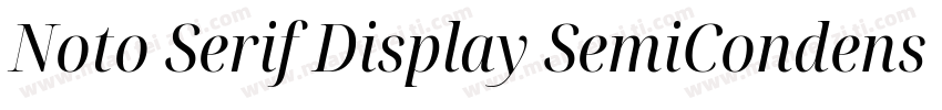 Noto Serif Display SemiCondensed Me字体转换